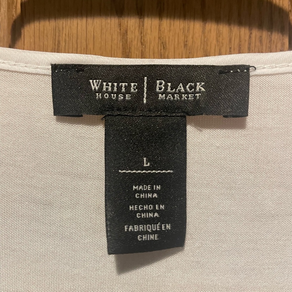 White House Black Market Classic White Blouse